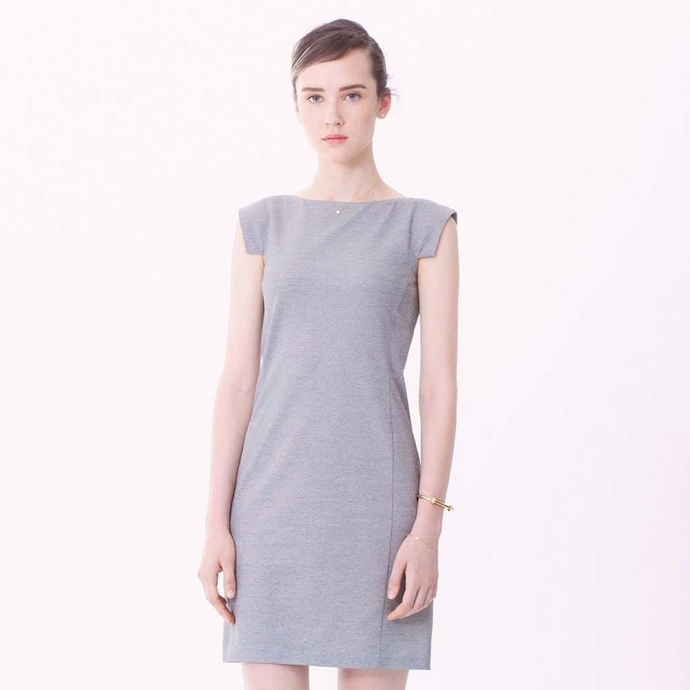 M. M. Lafleur The Sarah Pique Shift Business Casual Dress, size 2